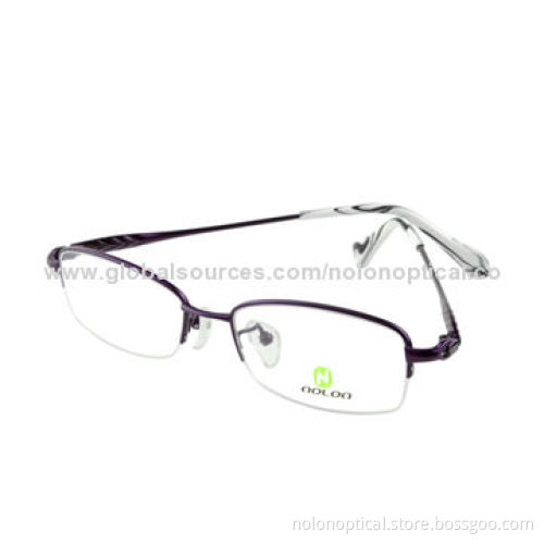 2014 hot sale titanium women eye glass frames, logo can be printed